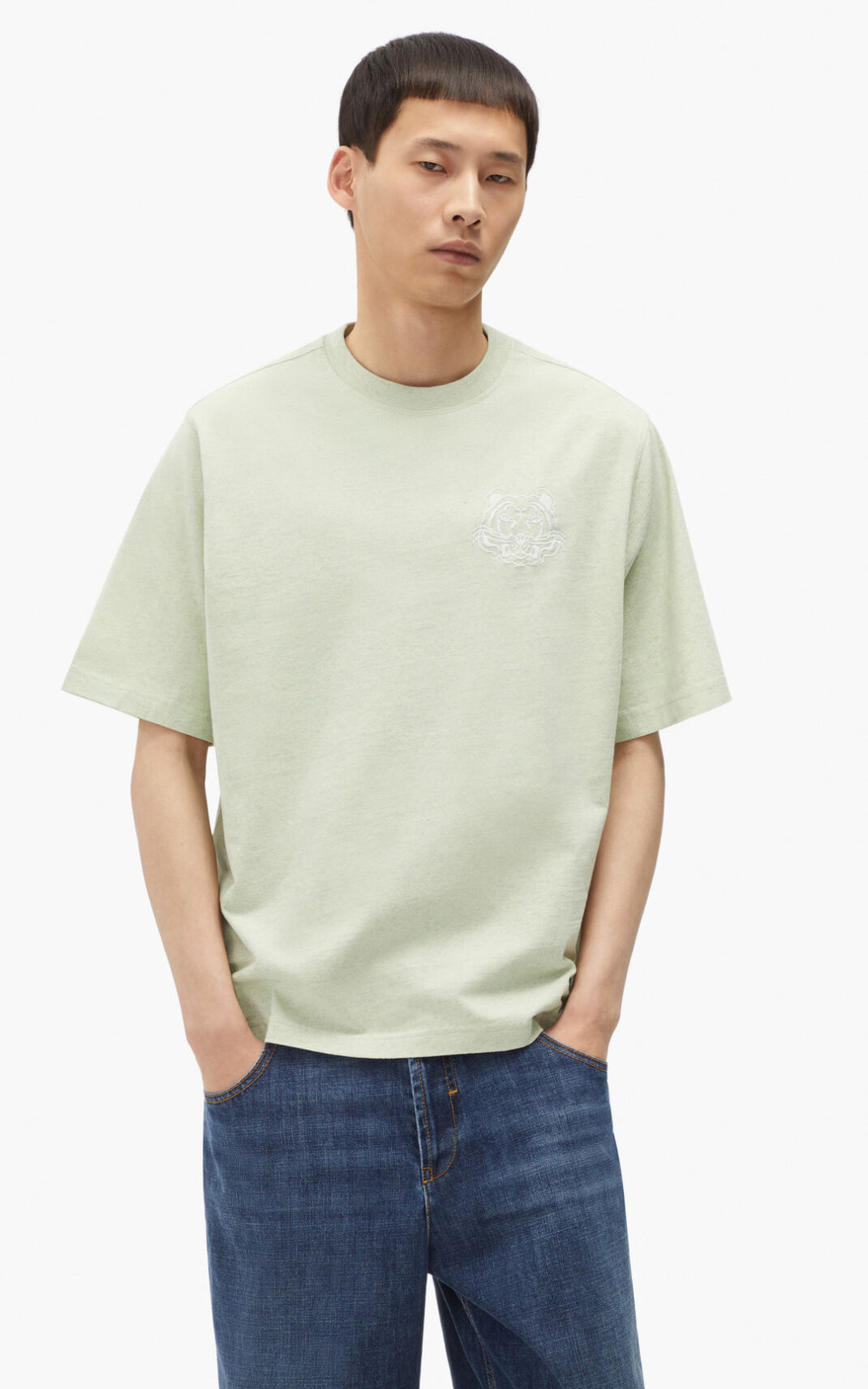 Kenzo RE/relaxed casual μπλουζακια ανδρικα πρασινο | GR998645